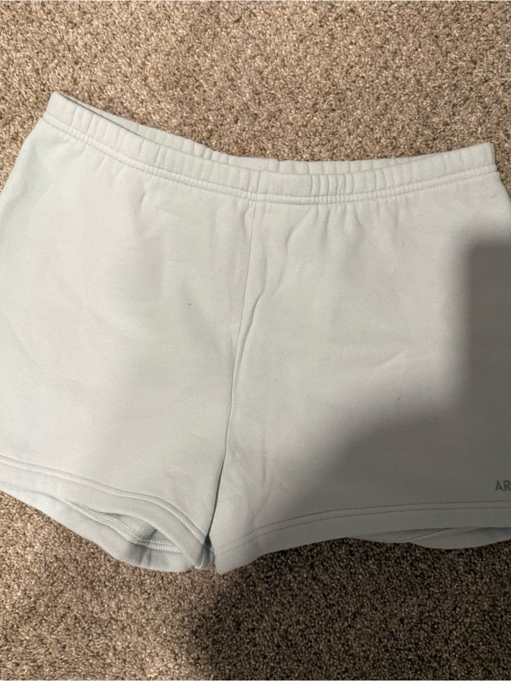 Aritzia Sweatfleece Agave Green Perfect Fit Shorts